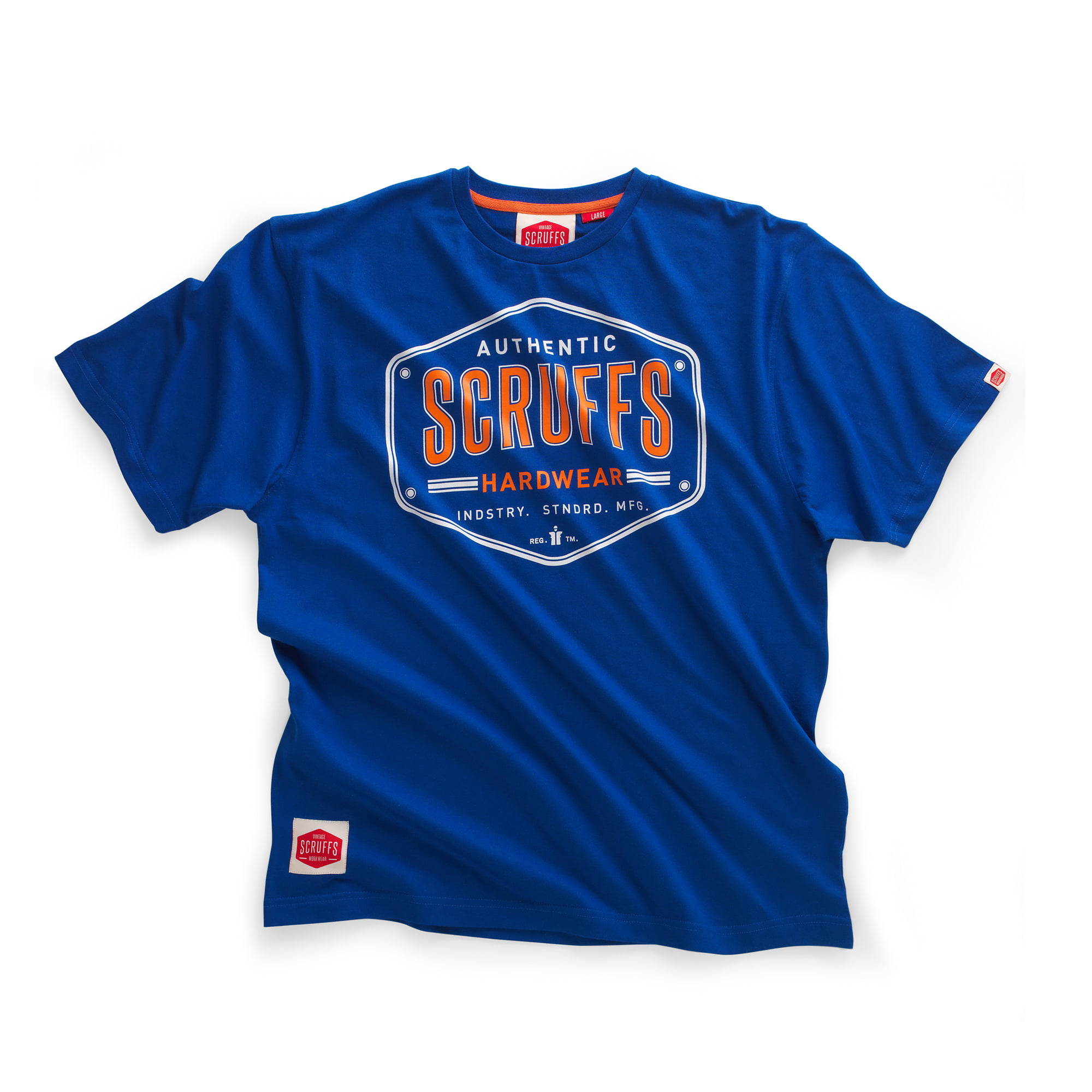 Scruffs blue emblem t shirt