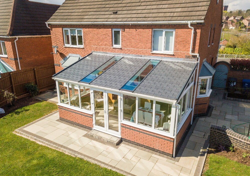 Conservatory with Ultraroof tiled roof